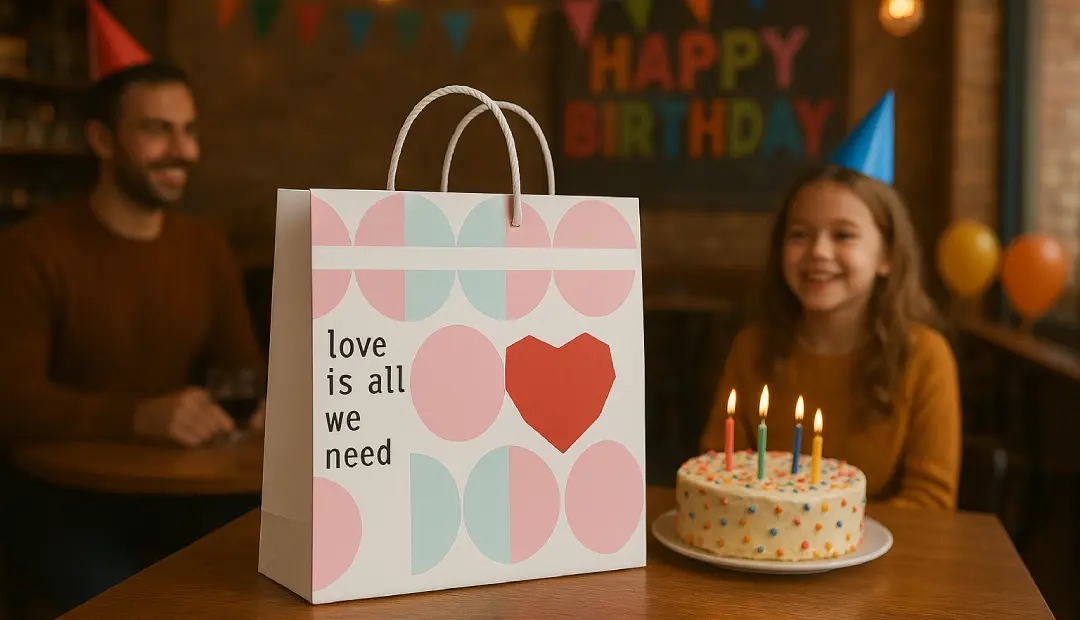 خرید ساک دستی کادویی طرح رمانتیک