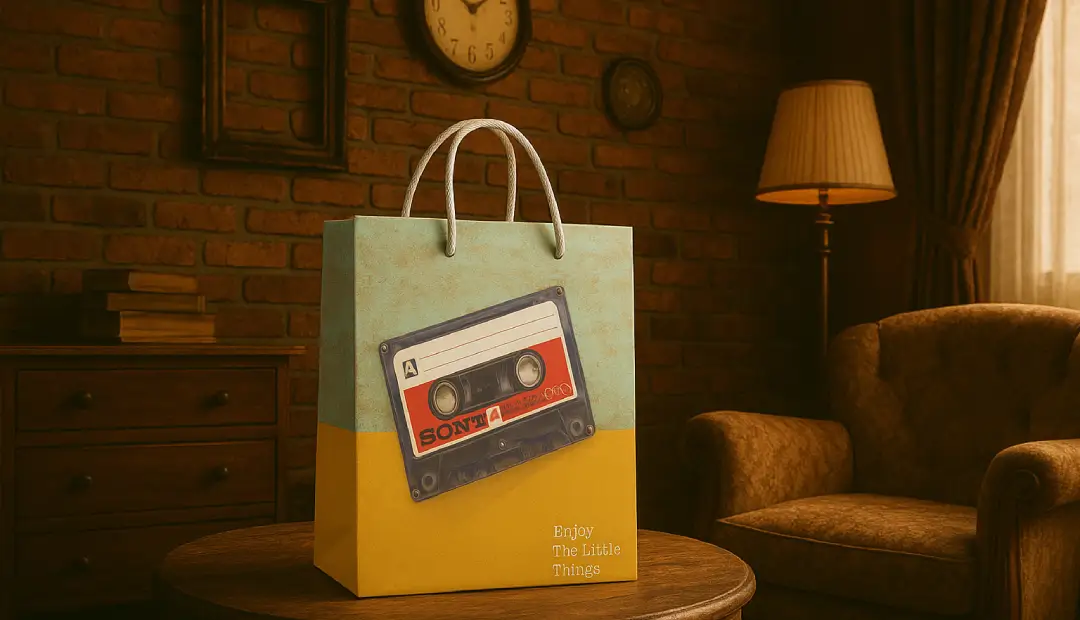 ساک دستی کادویی طرح وینتیج