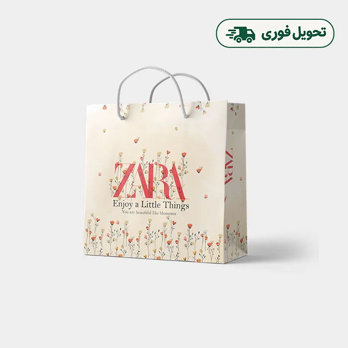 zara bagshop خرید ساک دستی کادویی طرح Zara
