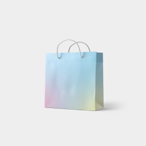 ساک دستی کادویی آبرنگی آبی