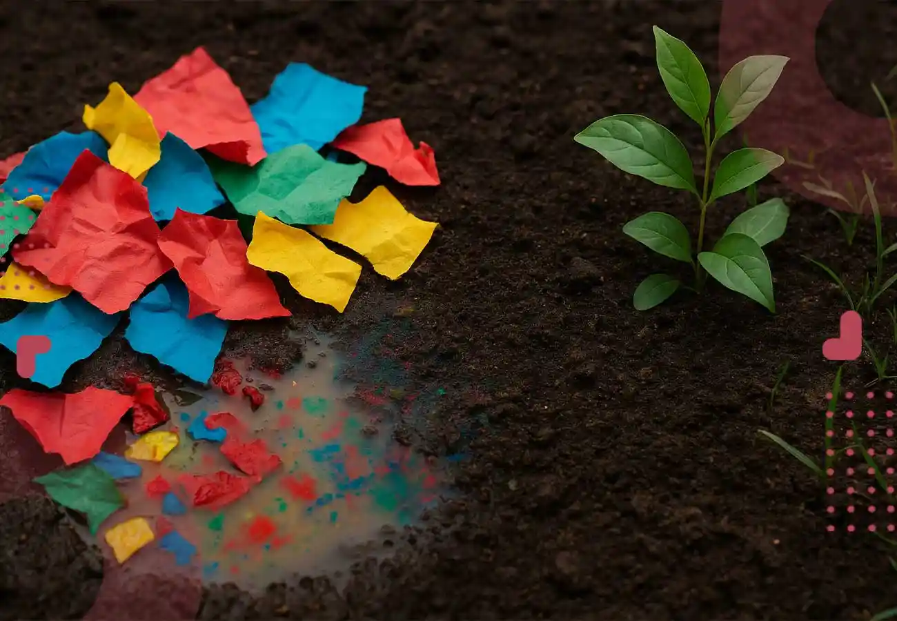 تصویر مربوط به مشکلات بازیافت کاغذ رنگی