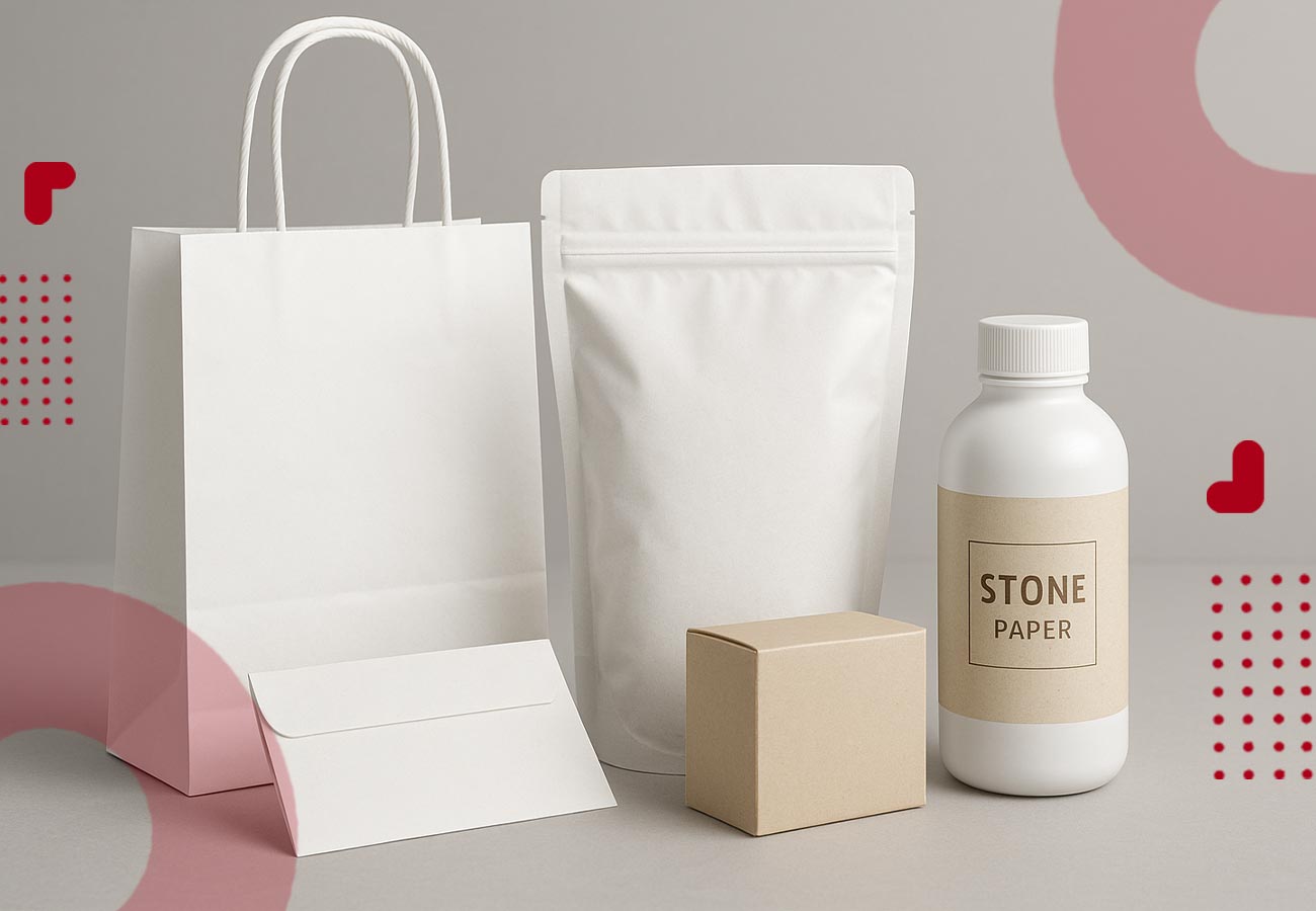 محصولات ساخته شده از کاغذ سنگی