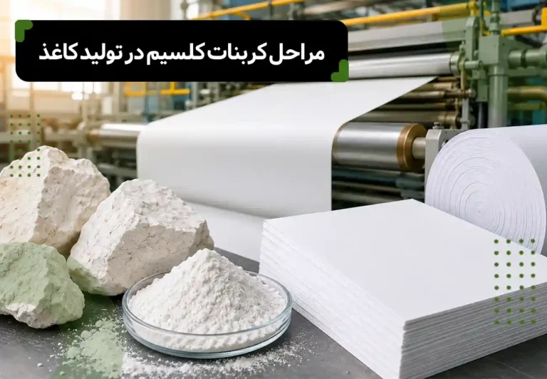 مراحل کربنات کلسیم در تولید کاغذ